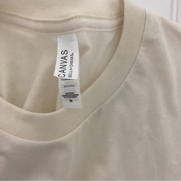 Bella Canvas Unisex Ivory Plain T-Shirt Size Medium NWOT - Picture 5 of 5